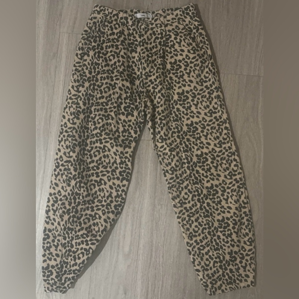 cheetah print jeans